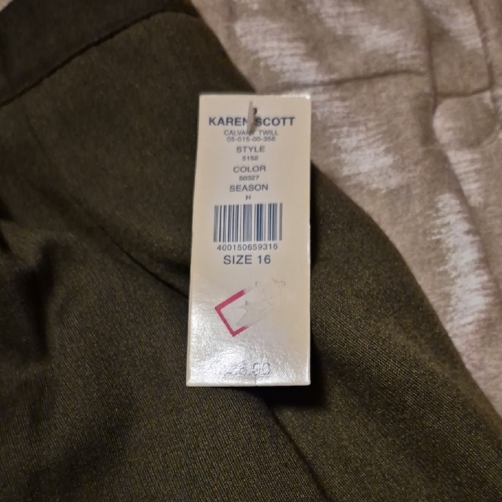 KAREN SCOTT - Vintage Olive Green Women's Skirt - Picture 2 of 12